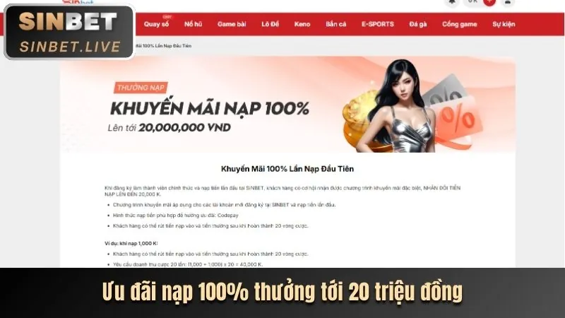 Người chơi đang tận hưởng các ưu đãi sau khi đăng ký 8xx